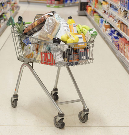 Shopping Trolley Bag, Wheels Shopping Cart, Supermarket Shopping Trolley