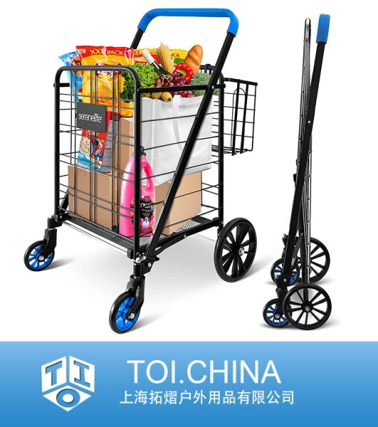 Collapsible Utility Cart, Folding Lightweight Trolley