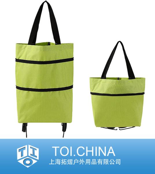 Folding Shopping Bag With Wheels