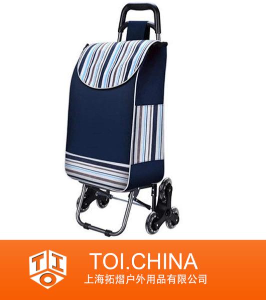 Folding Shopping Cart, Portable Shopping Folding Trolley Bag