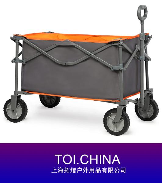 Folding Wagon Cart, Collapsible Utility Wagon