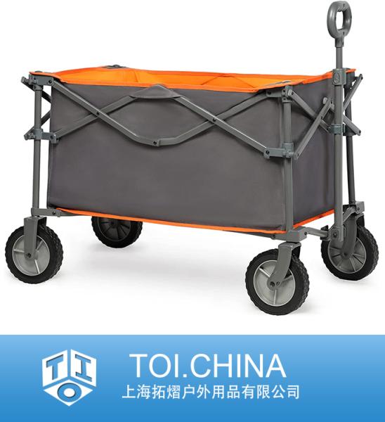 Folding Wagon Cart, Extra Deep Collapsible Utility Wagon