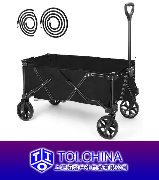 Grocery Cart With Wheels, Collapsible Folding Wagon