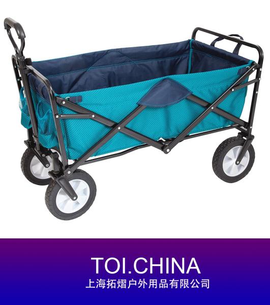 Heavy Duty Collapsible Wagon Cart, Portable Lightweight Folding Cart