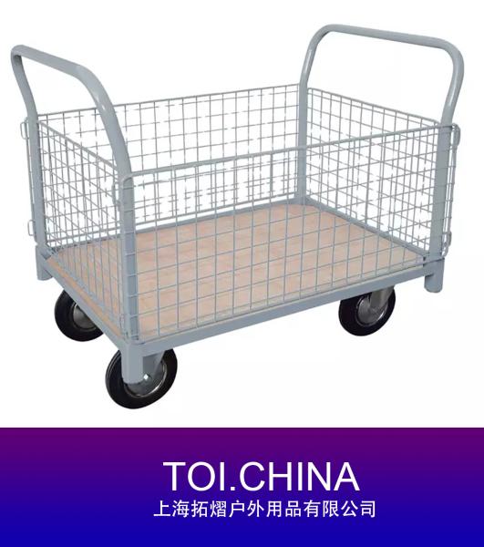 Industrial Storage Cart, Four Wheel Trolley Cart