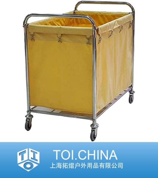 Kitchen Movable Trolleys，Rolling Laundry Sorter Carts