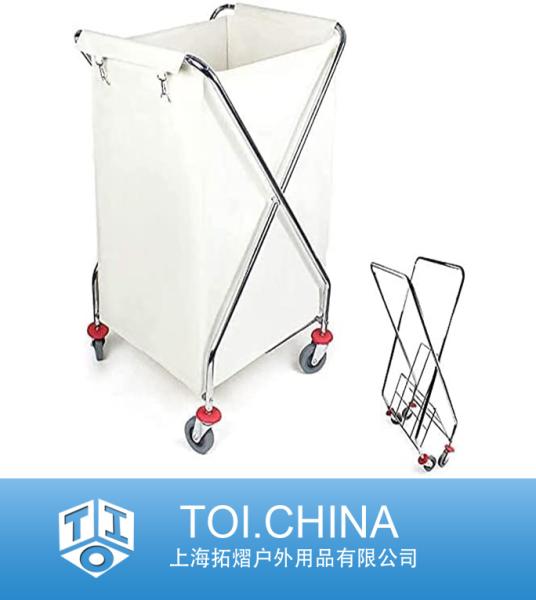 Laundry Basket Trolley, Heavy Duty Laundry Cart