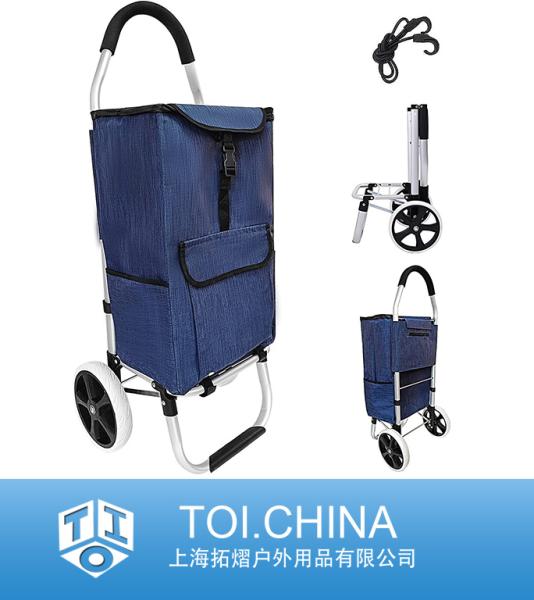Lightweight Foldable Trolley, Shopping Cart for Groceries