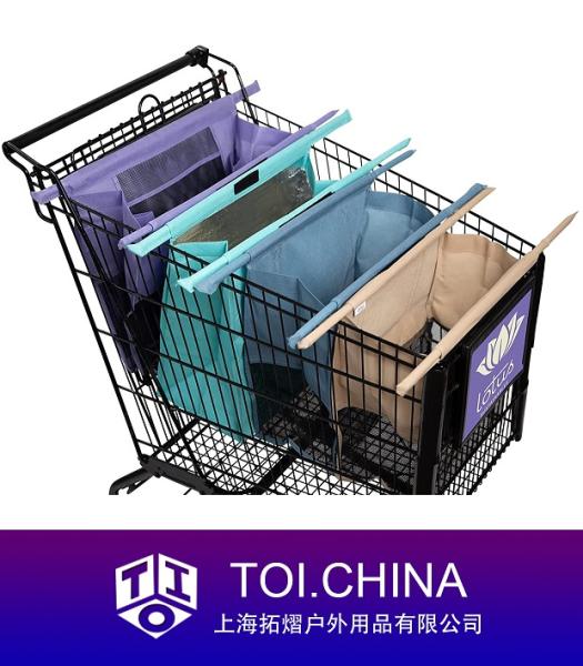 Lotus Trolley Bags, Reusable Grocery Cart Bags