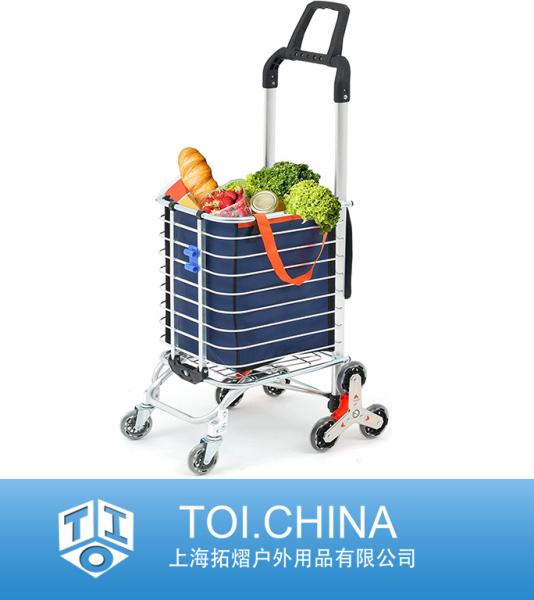 Portable Shopping Cart, Folding Grocery Cart