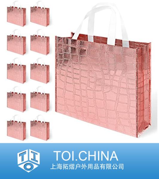 Reusable Glossy Gold Gift Bag