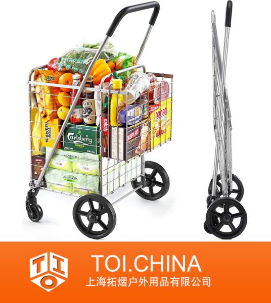 Shopping Cart, Metal Grocery Cart
