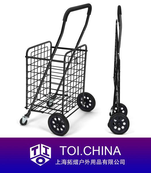 Shopping Cart with Dual Swivel Wheels