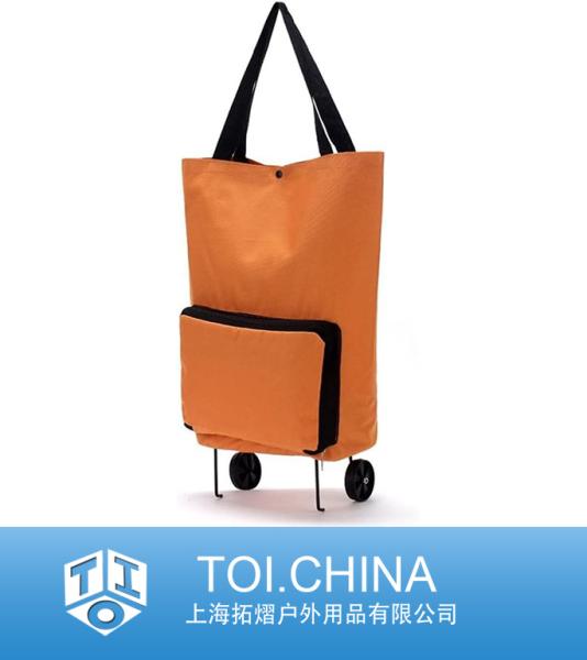 Shopping Trolley Bag, Portable Folable Tote Bag