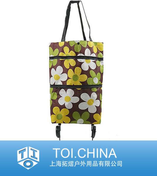 Trolley Folding Shopping Bag, Foldable Shopping Portable Cart