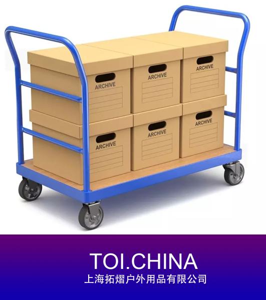 Warehouse Stock Cart, Double Ends Platform Cart