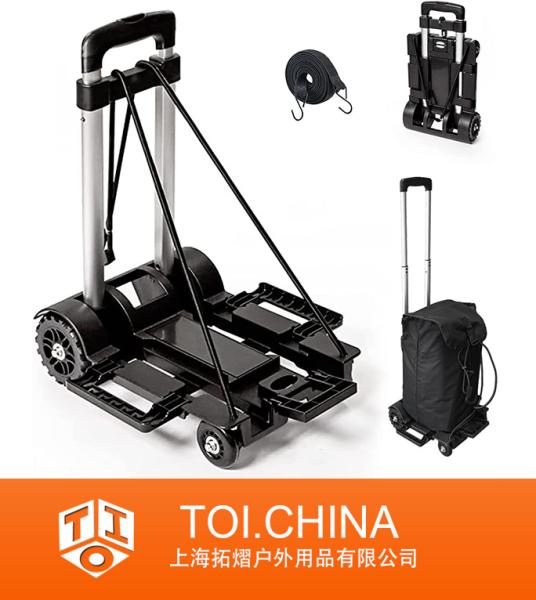 Wheels Foldable Hand Truck, Collapsible Luggage Dolly